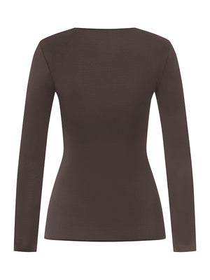 Cotton Seamless Long Sleeve Shirt / Seasonal Colour