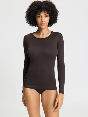 Cotton Seamless Long Sleeve Shirt / Seasonal Colour