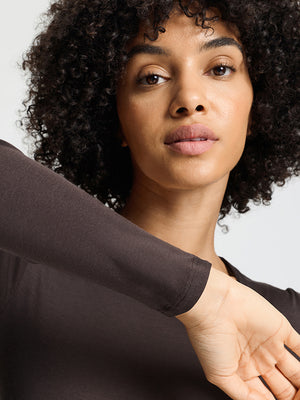 Cotton Seamless Long Sleeve Shirt / Seasonal Colour