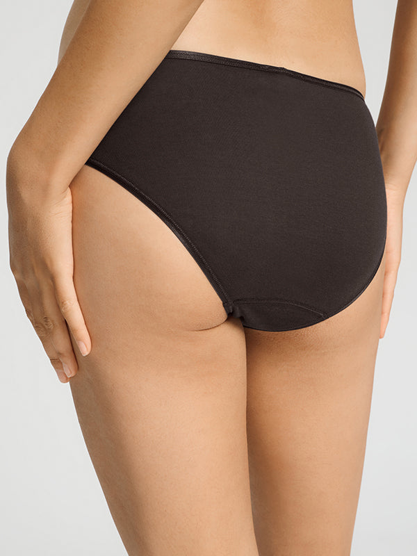 Cotton Seamless midi brief Seasonal colour / Dark Mocha