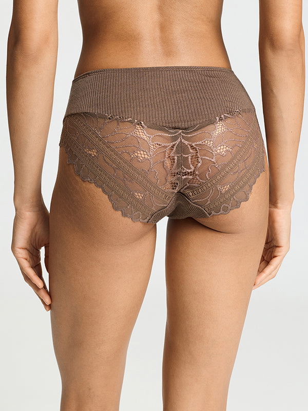 Marcia Maxi Briefs in Natural Teak