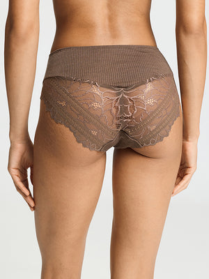 Marcia Maxi Briefs in Natural Teak