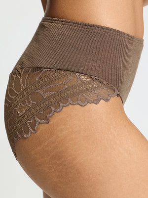 Marcia Maxi Briefs in Natural Teak
