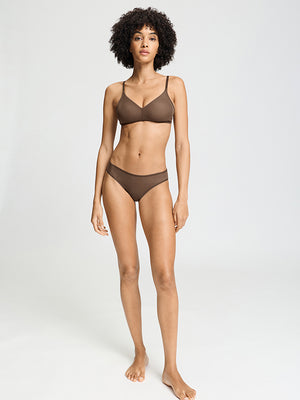 Smooth Illusion Soft Cup Bra in natural teak