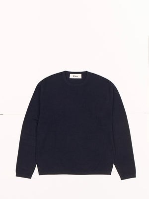 Longsleeve T - Navy - Wool & Cashmere
