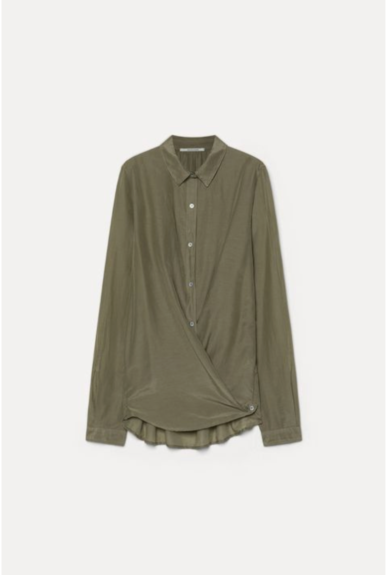 Cotton and silk muslin shirt