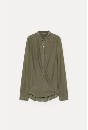 Cotton and silk muslin shirt