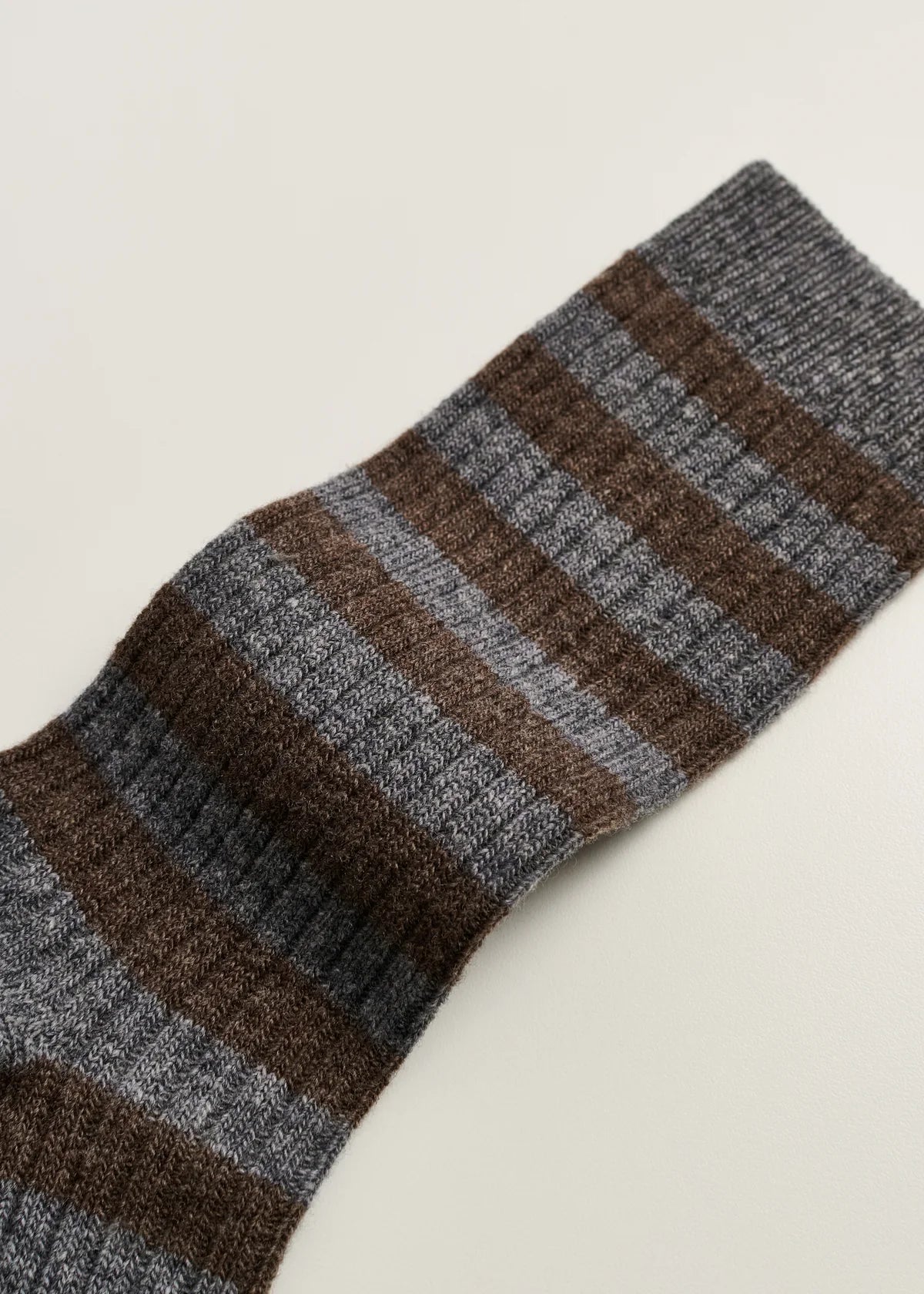 Striped cashmere sock