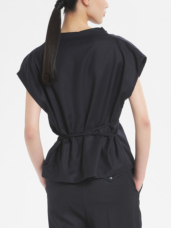 Bianchina top in wool