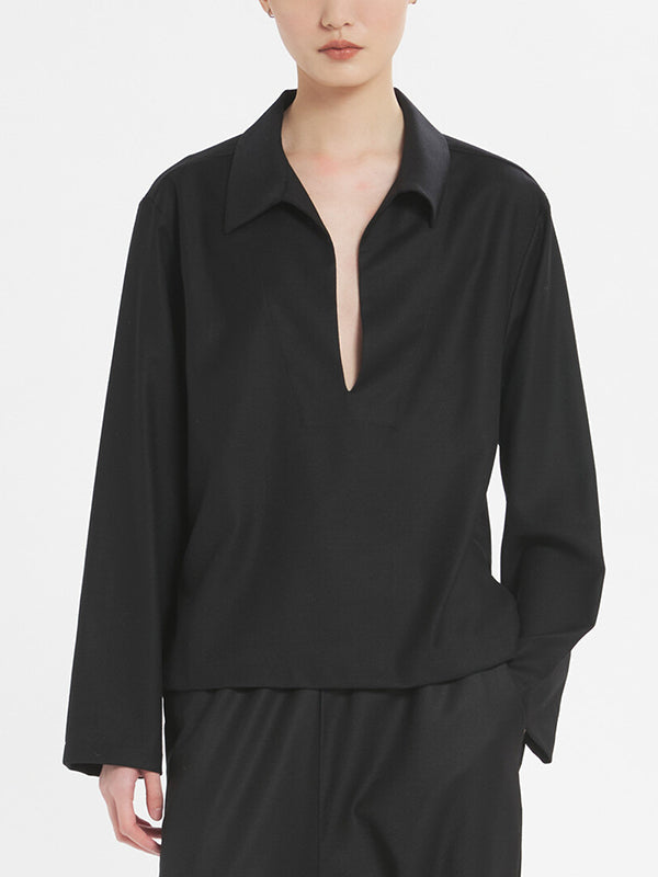 Eddi top in wool