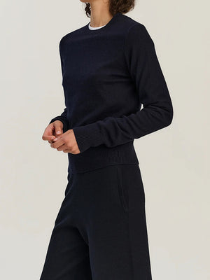 Crew - Wool Cashmere - Navy