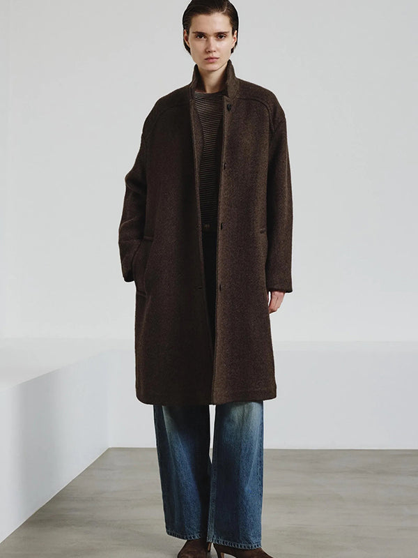 Double wool cotton coat