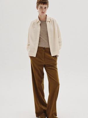 Cotton and wool micro-weave shirt
