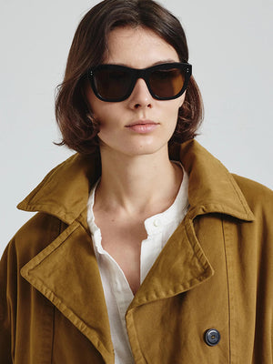 Cotton drill peacoat
