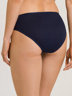 Cotton Seamless Midi Briefs / Seasonal Colour Deep Navy