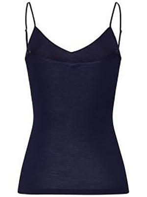Woolen Silk Top Night Blue