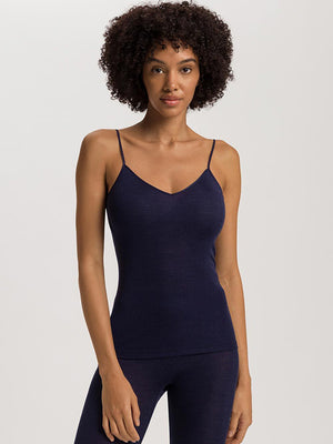 Woolen Silk Top Night Blue